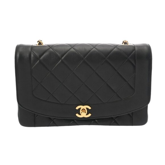 CHANEL Matrasse Diana 9.8" ChainShoulder Black/Noir A01165 - Picture 1 of 10